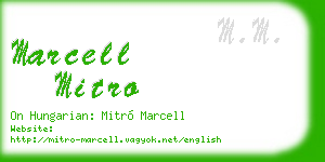 marcell mitro business card